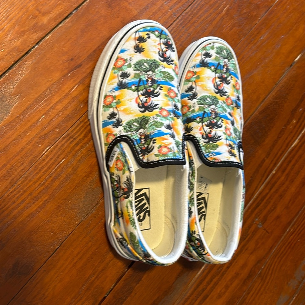 Vans hula girl slip on men’s 6.5 women’s 8